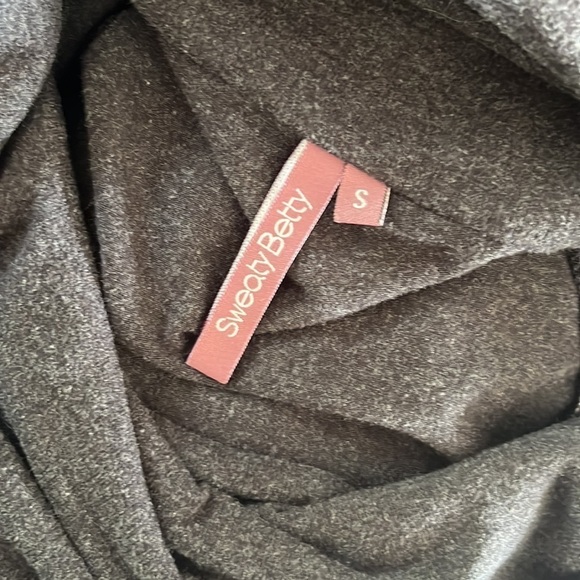 Sweaty Betty Gray Cowl Neck Sweatshirt - Picture 8 of 11